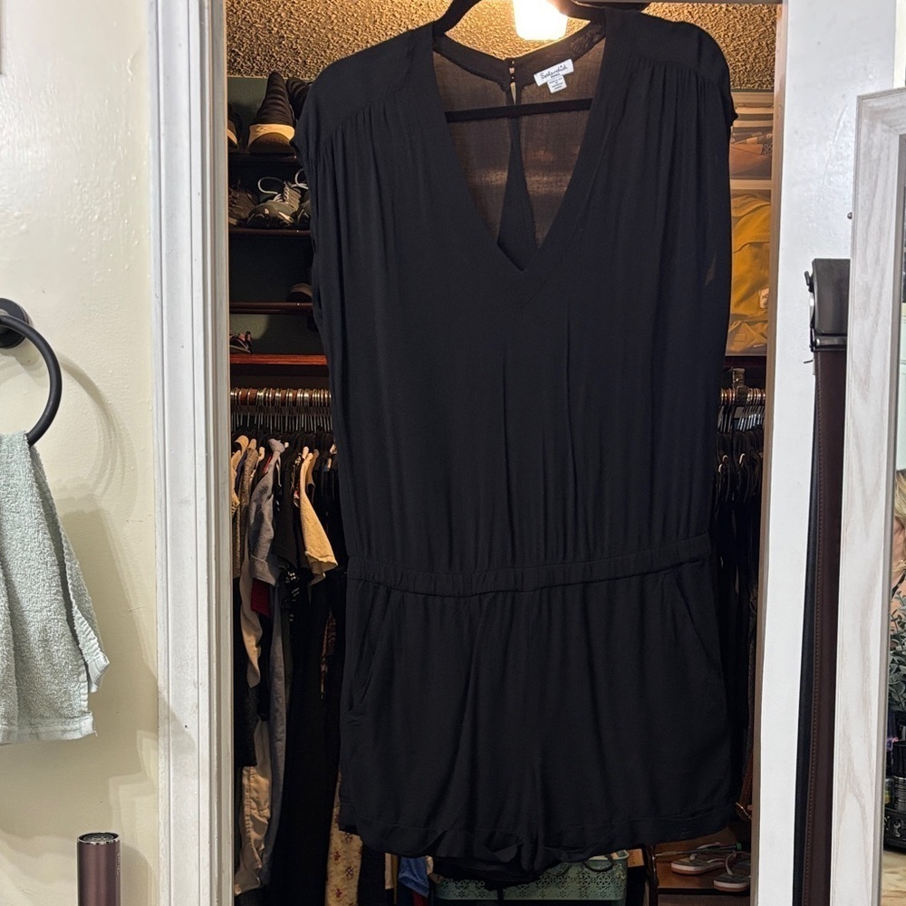 Splendid Ebony V-Neck Romper